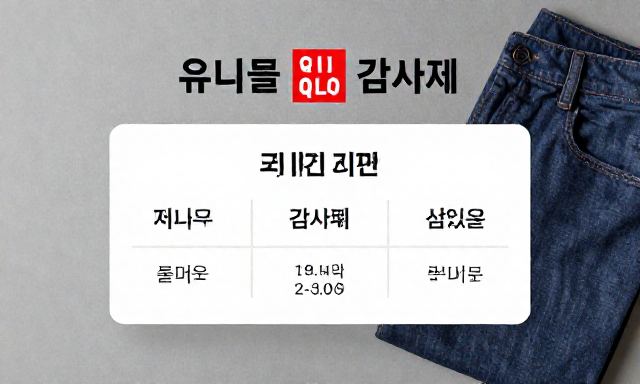 유니클로감사제 관련 이미지 - 유니클로감사제 기간과 품목 분석, 실패 없는 스마트 쇼핑 전략